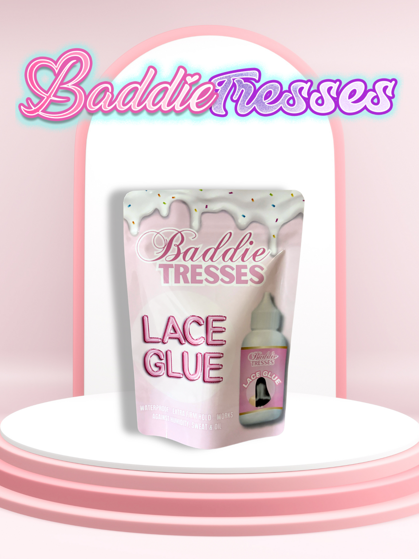 She Stuck Lace Glue