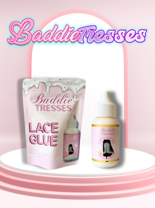 She Stuck Lace Glue