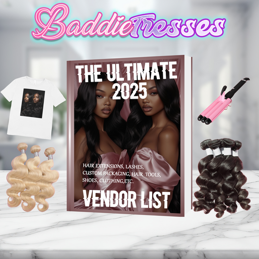 MILLION DOLLAR BADDIE Ultimate Vendor List
