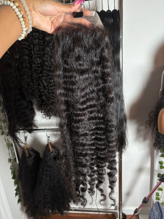 5x5 HD Lace Burmese Curly Frontal